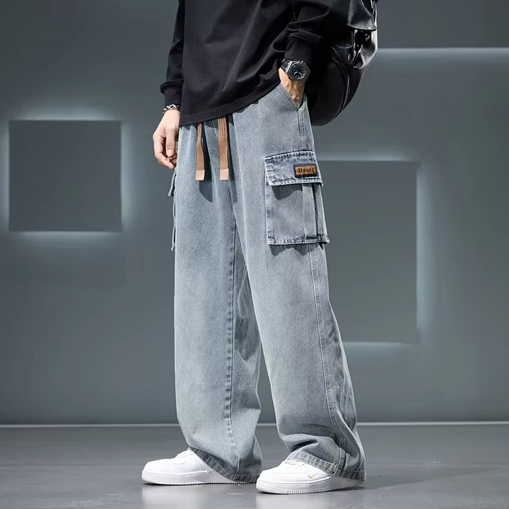 Wide Leg Cargo Pants - HESTON MANOR