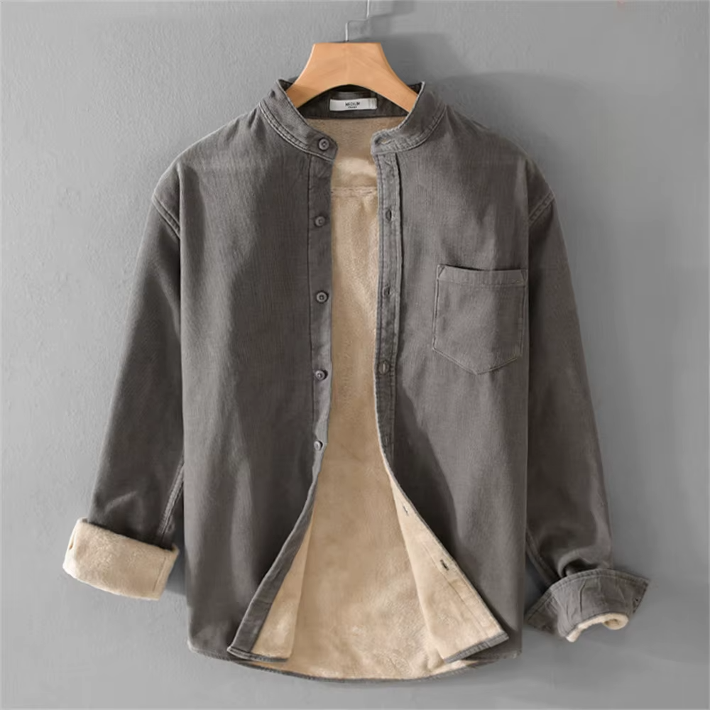 Men’s Lined Corduroy Utility Shirt Jacket