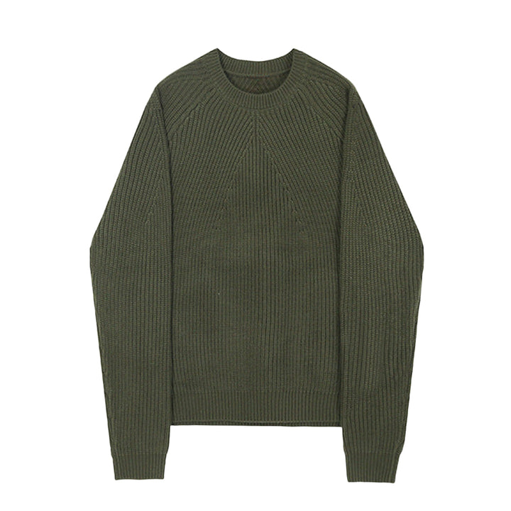 Men’s Ribbed Knit Crew Sweater
