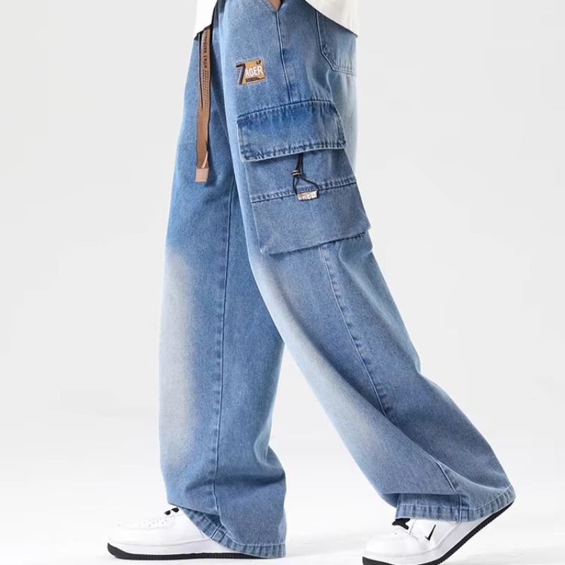 Large Pocket Cargo Jeans - HESTON MANOR