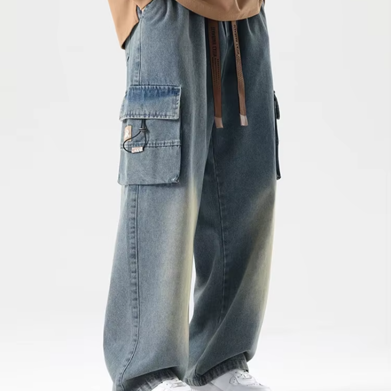 Large Pocket Cargo Jeans - HESTON MANOR