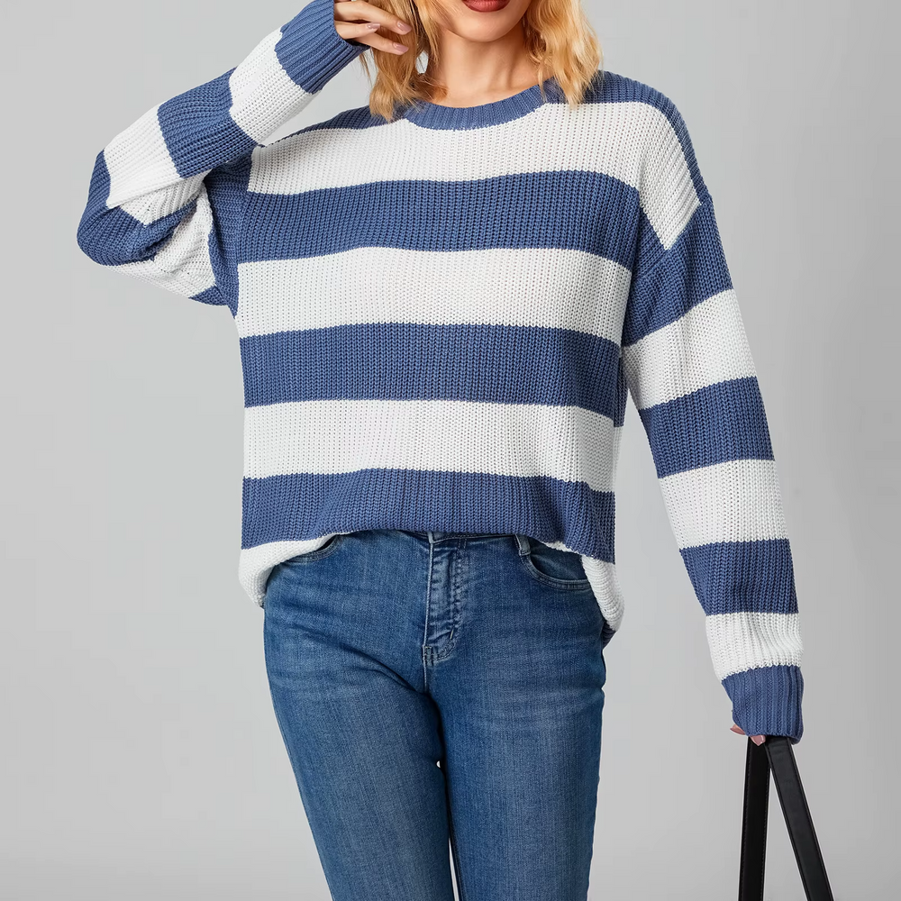Color Stripe Pullover - HESTON MANOR