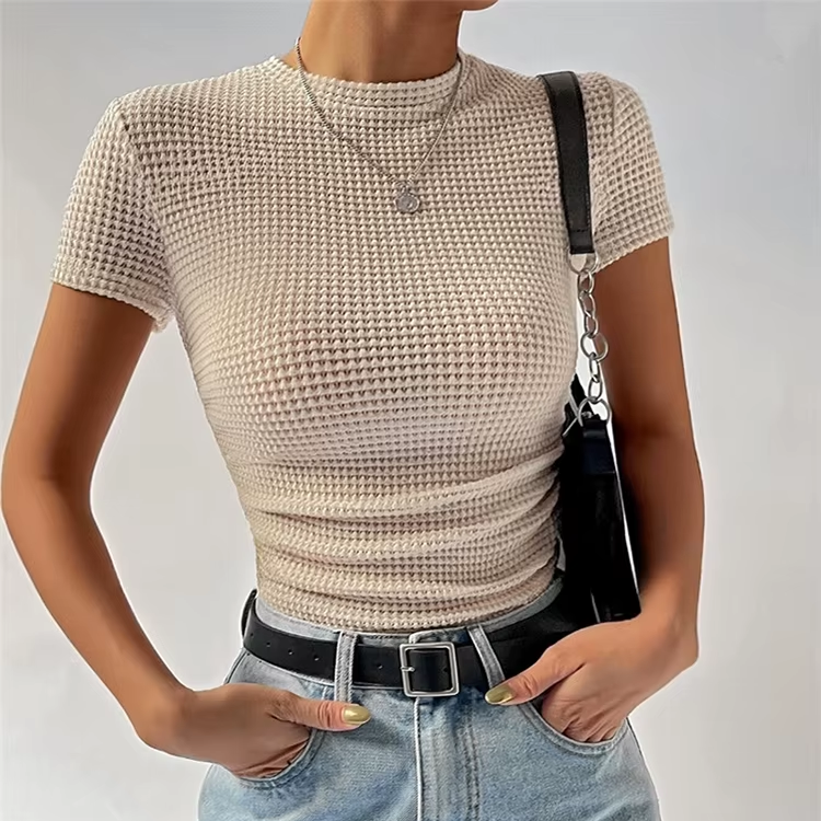 Waffle Knit Short Sleeve - HESTON MANOR