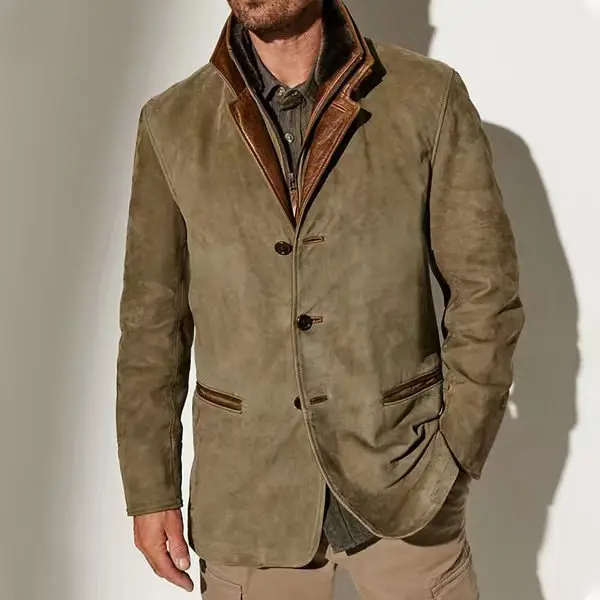 Men’s Suede Field Jacket - Heston Manor
