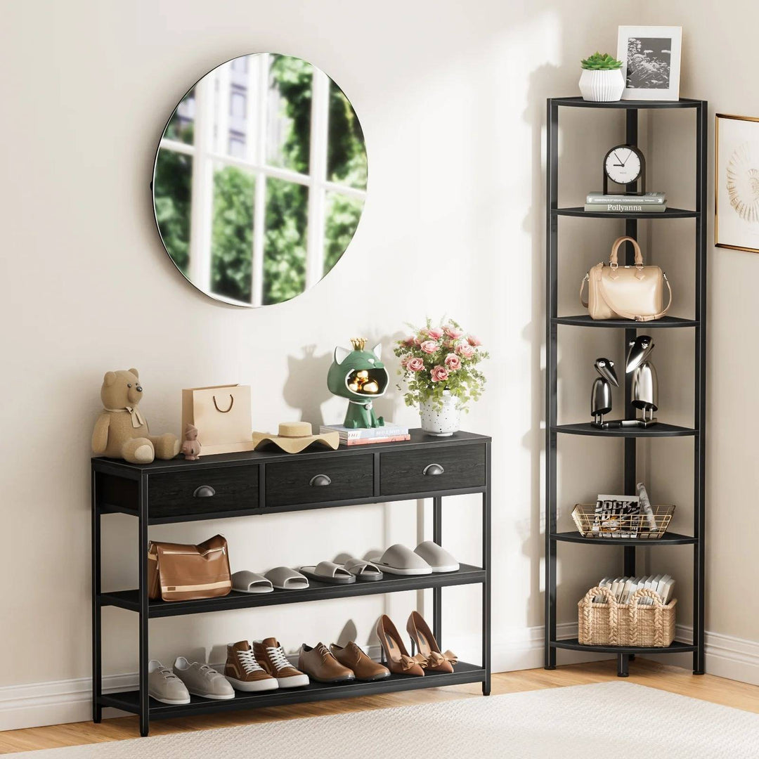 6-Tier Space Saving Bookshelf for Living Room, Bedroom, Office, Bathroom