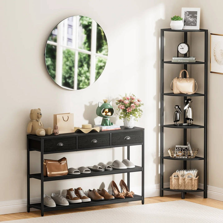 6-Tier Space Saving Bookshelf for Living Room, Bedroom, Office, Bathroom