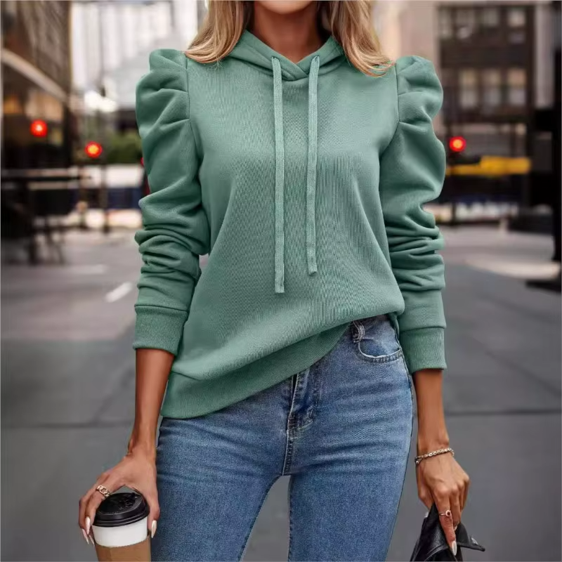 Ruffle Sleeve Hoodie - HESTON MANOR