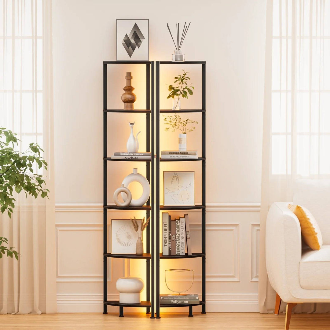 6-Tier Space Saving Bookshelf for Living Room, Bedroom, Office, Bathroom
