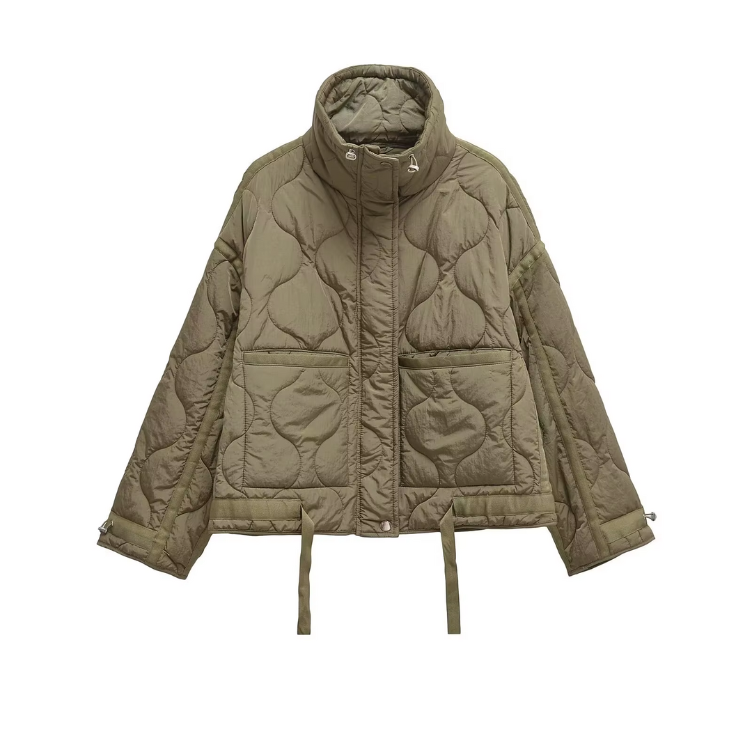 Women’s Quilted High-Neck Coat