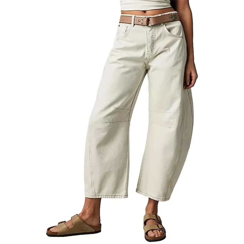 Mid-Rise Barrel Jeans - HESTON MANOR
