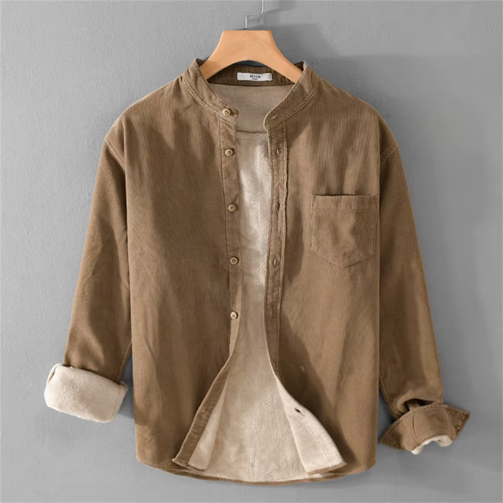 Men’s Lined Corduroy Utility Shirt Jacket