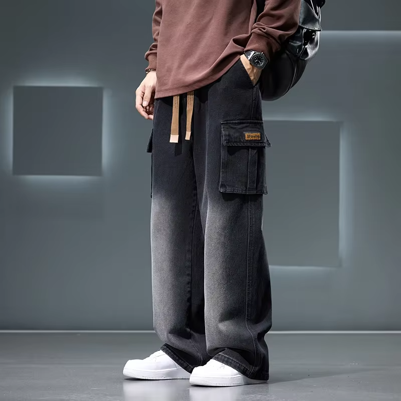 Wide Leg Cargo Pants - HESTON MANOR
