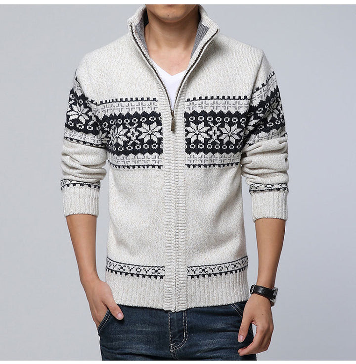 Men’s Nordic Zip Sweater - Heston Manor