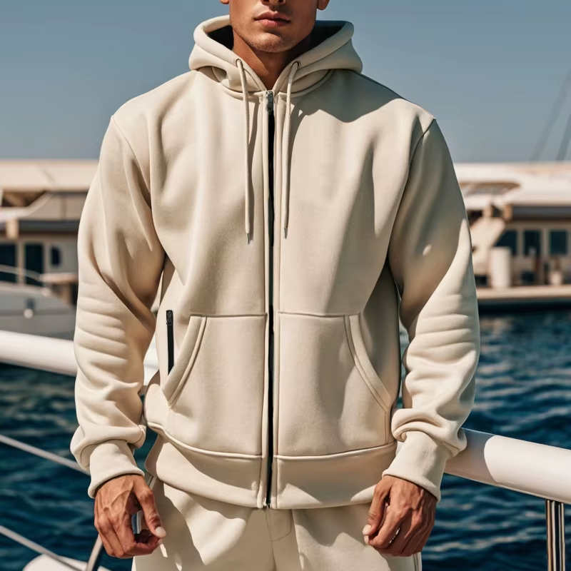 Men’s Zip-Up Hooded Sweatshirt