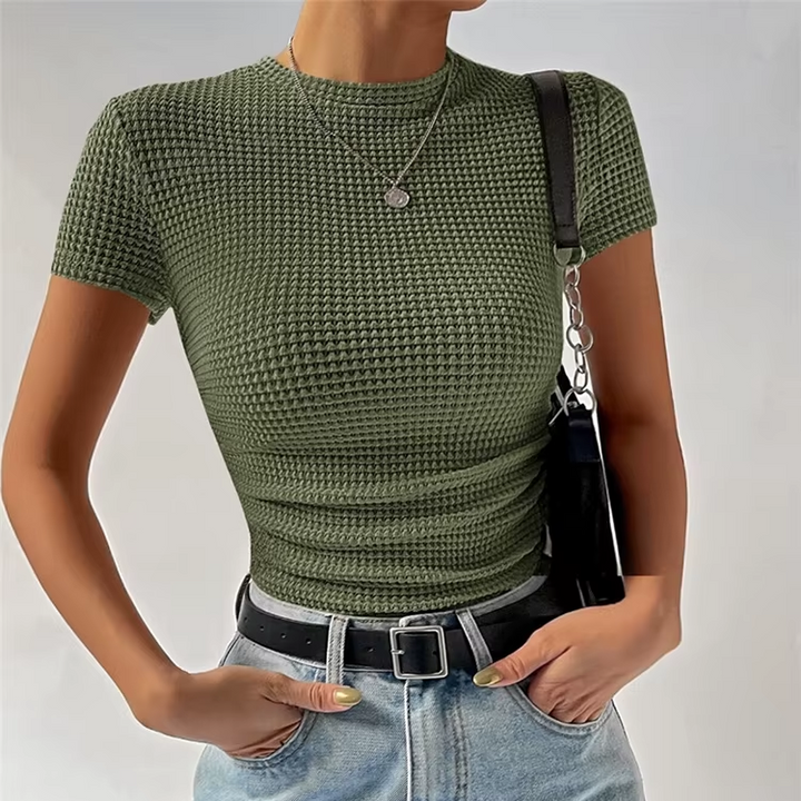 Waffle Knit Short Sleeve - HESTON MANOR