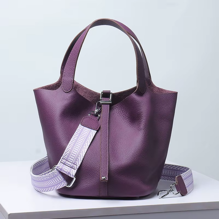 Textured Sheepskin Handbag - HESTON MANOR
