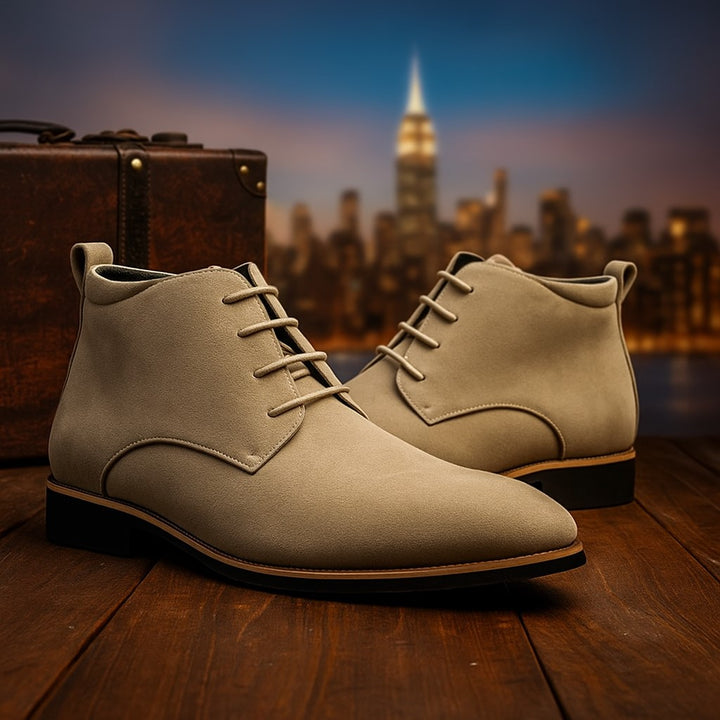 Men’s James Bond Style Suede Desert Boots - Heston Manor