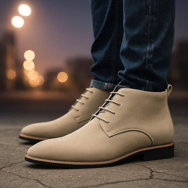 Men’s James Bond Style Suede Desert Boots - Heston Manor