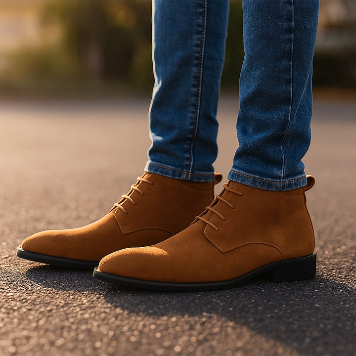 Men’s James Bond Style Suede Desert Boots - Heston Manor