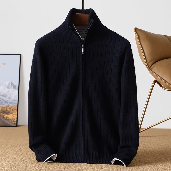 Men's Merino Wool Business Cardigan