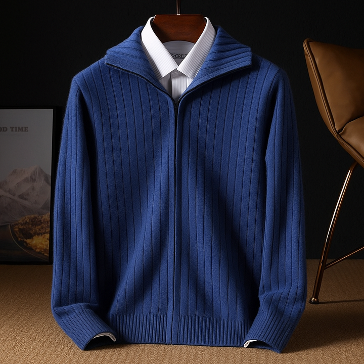 Men's Merino Wool Business Cardigan