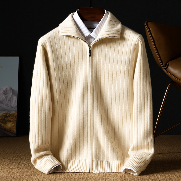Men's Merino Wool Business Cardigan