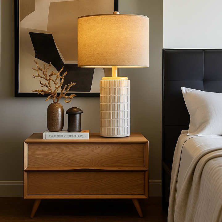 Sculptural Ceramic Table Lamp - Heston Manor