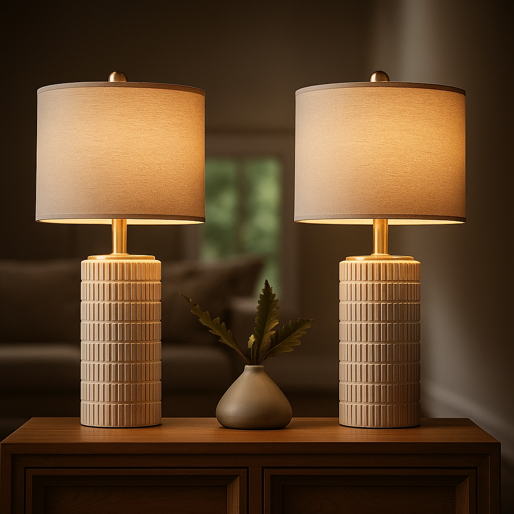 Sculptural Ceramic Table Lamp - Heston Manor
