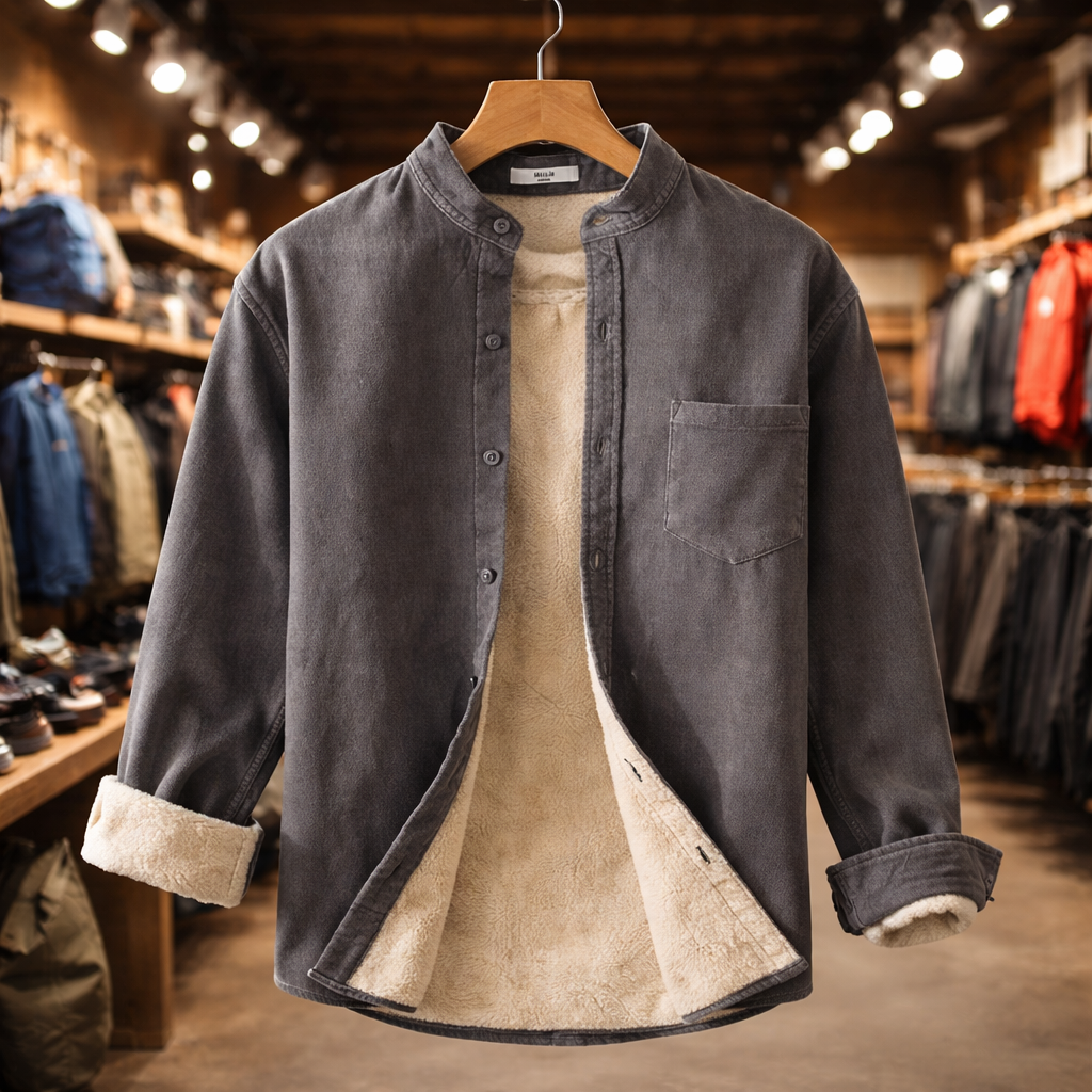 Men’s Lined Corduroy Utility Shirt Jacket