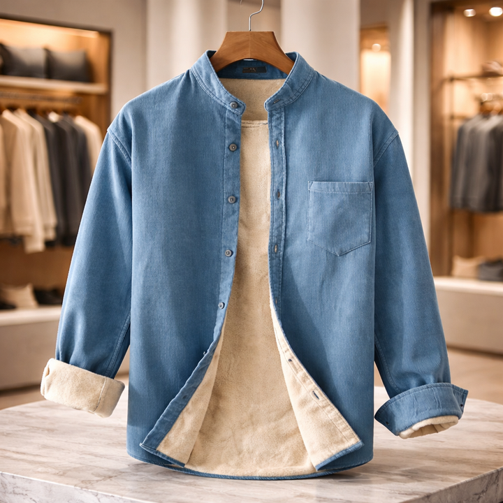 Men’s Lined Corduroy Utility Shirt Jacket