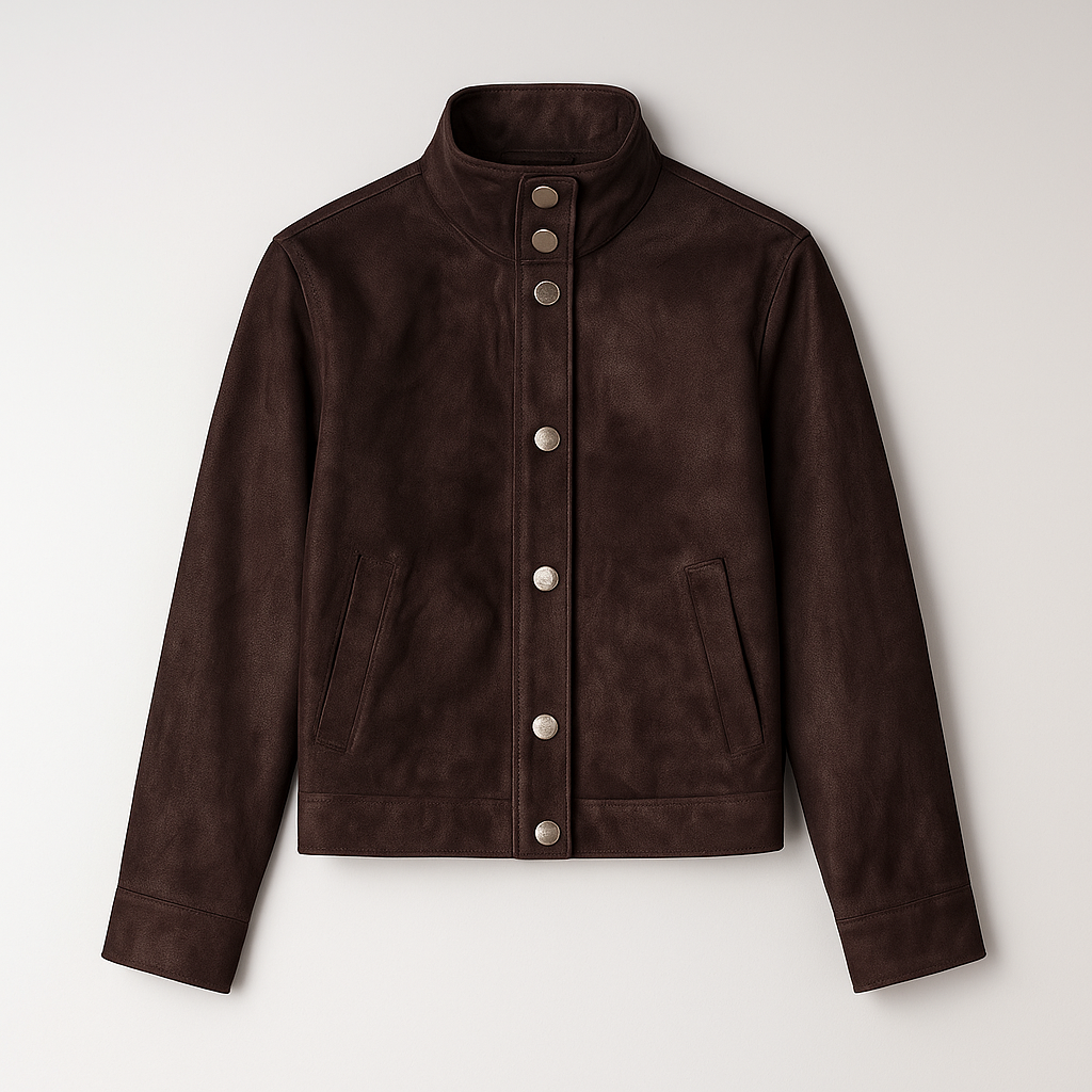 Women's Ultra-Soft Suede Button Jacket