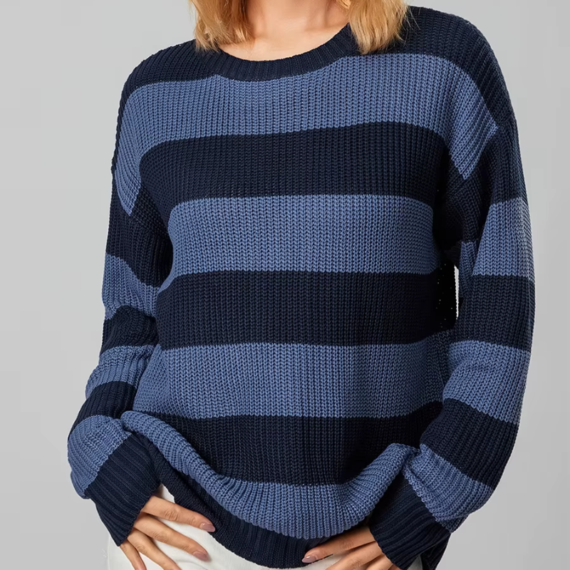 Color Stripe Pullover - HESTON MANOR