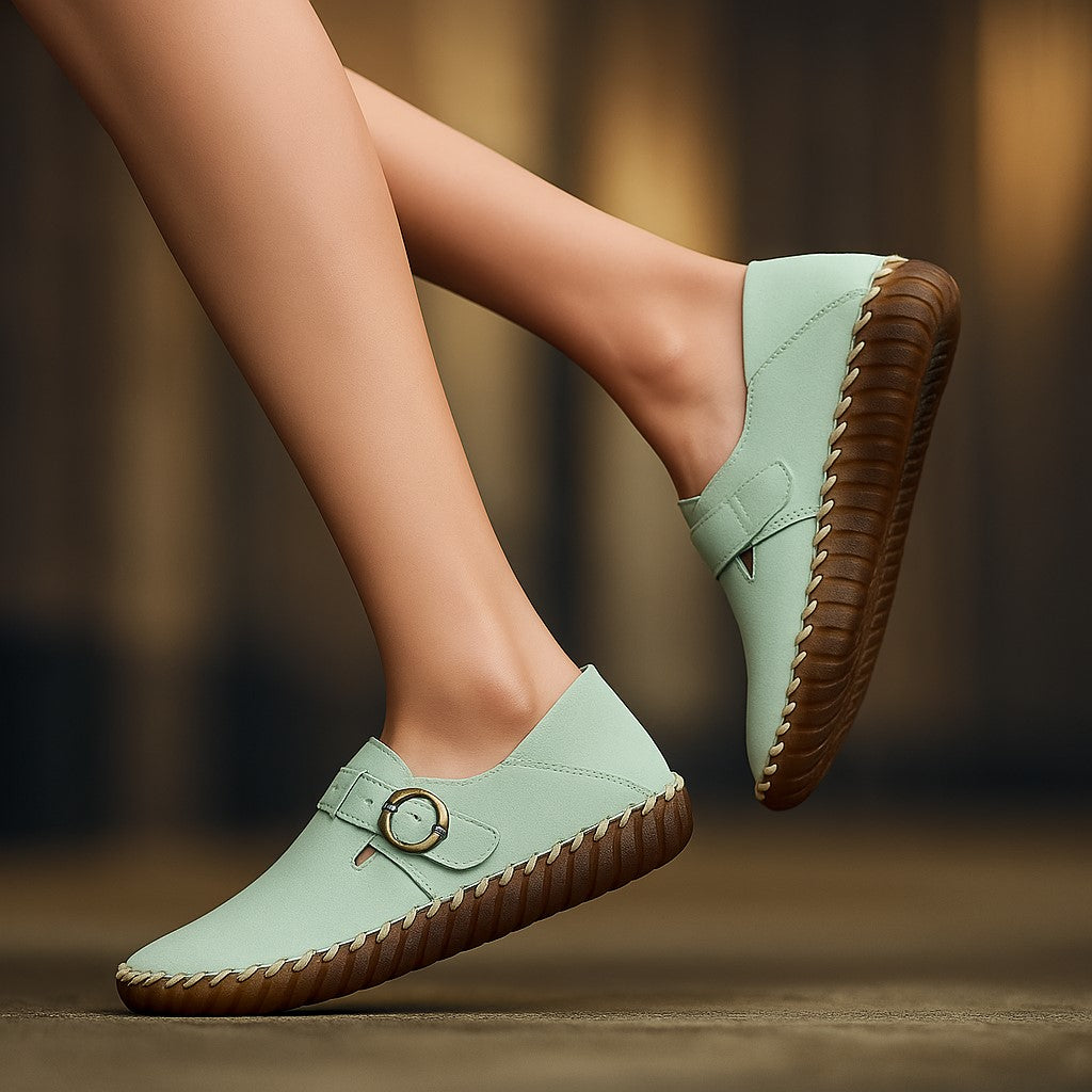 Women's Mary Jane Flats with Accent - Heston Manor