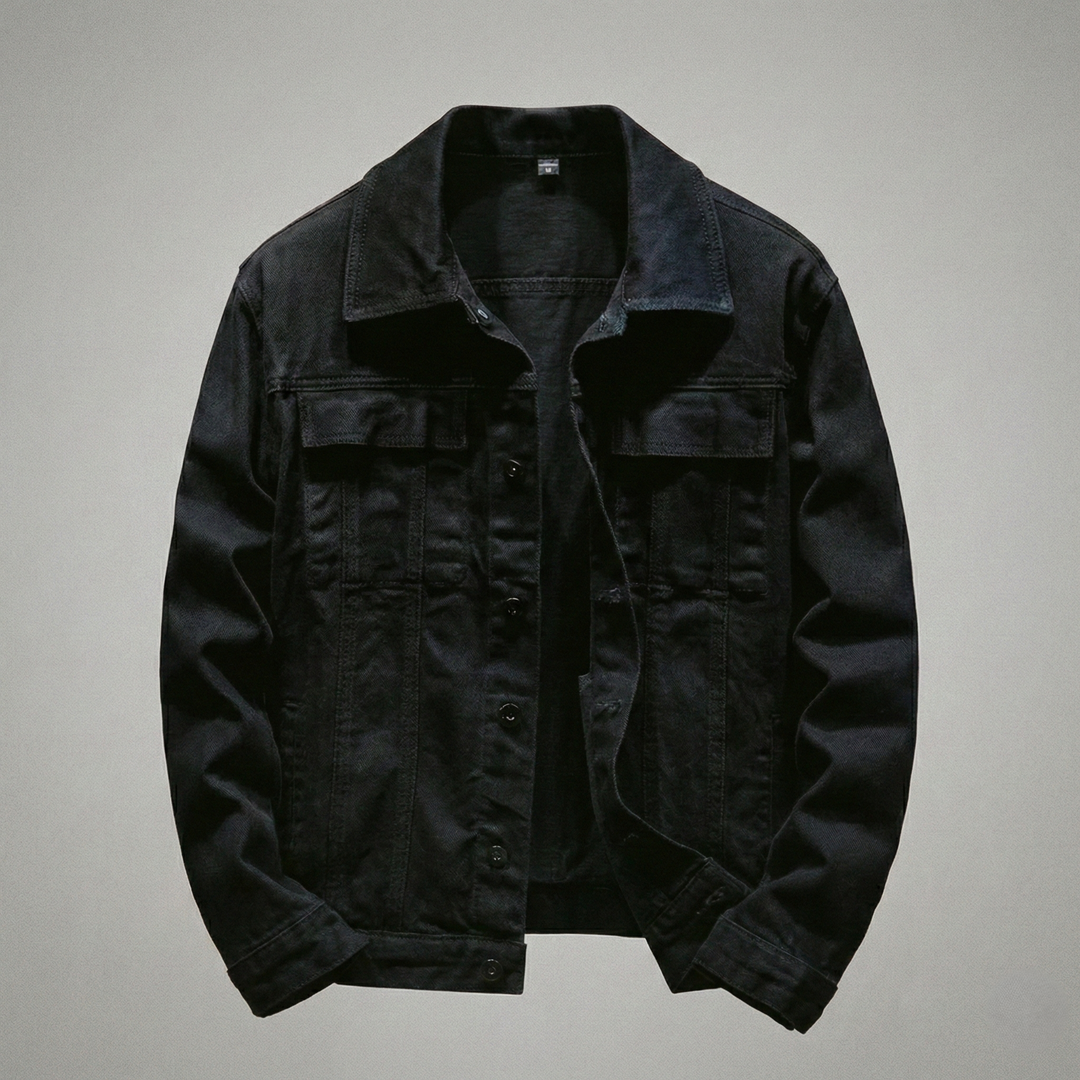 Men’s Denim Button-Front Barn Jacket