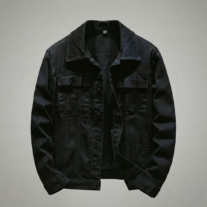 Men’s Denim Button-Front Barn Jacket