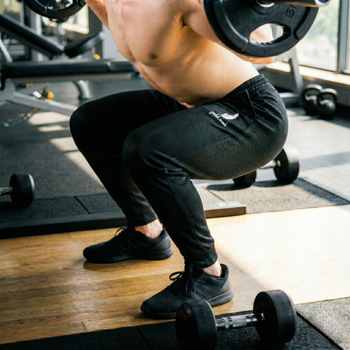 Men’s Textured Knit Joggers with Tapered Fit