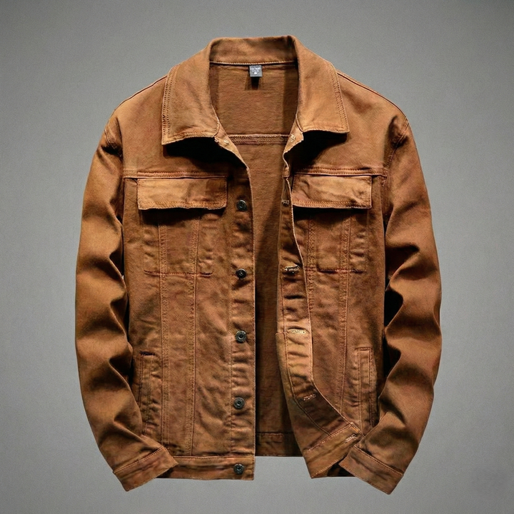 Men’s Denim Button-Front Barn Jacket
