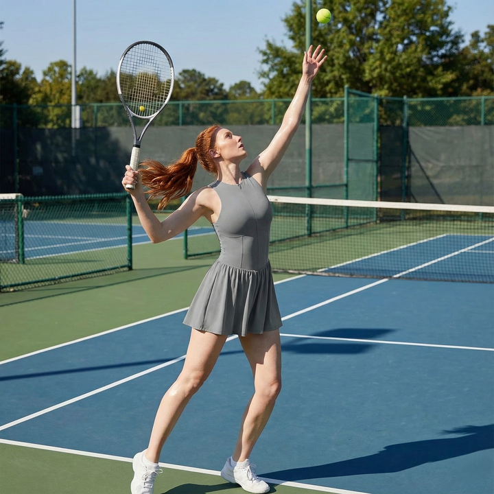 Women’s Sleeveless One-Piece Tennis Jumpsuit