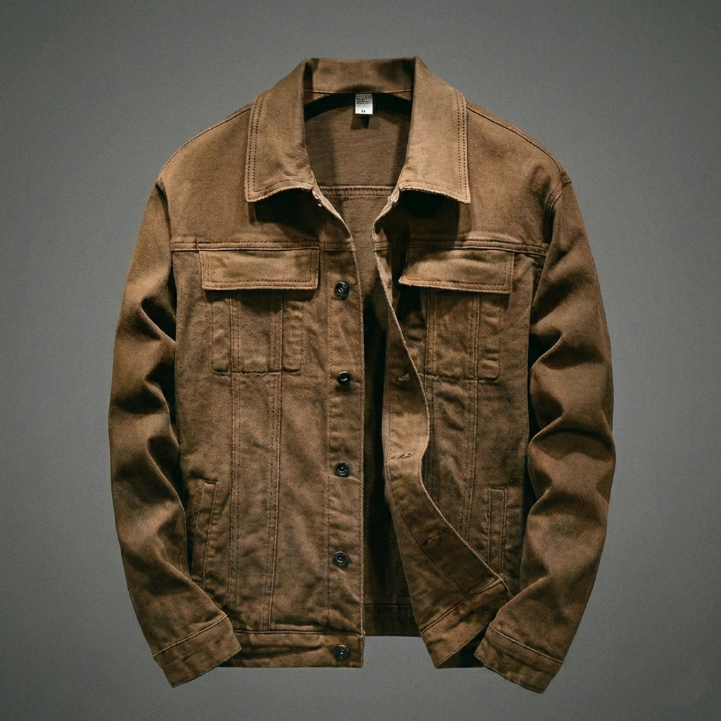 Men’s Denim Button-Front Barn Jacket