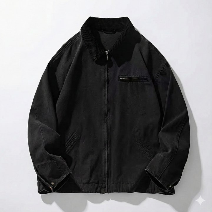 Women's Black Oversized Detroit Utility Jacket