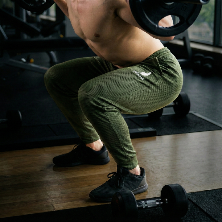 Men’s Textured Knit Joggers with Tapered Fit