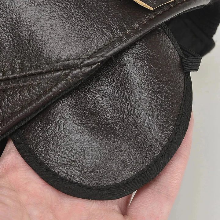 Leather Sports Cap - HESTON MANOR