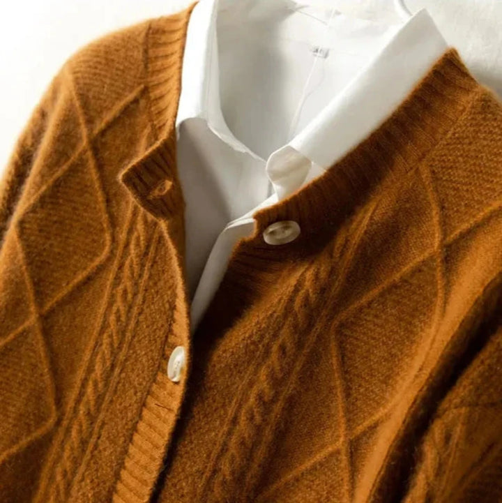 Cable Knit Cardigan - HESTON MANOR