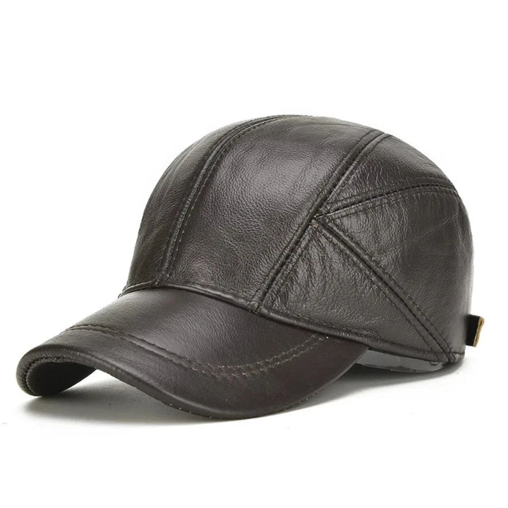 Leather Sports Cap - HESTON MANOR