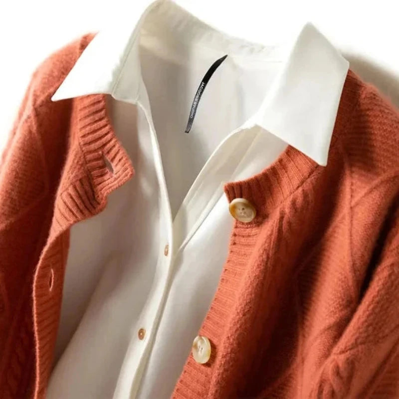 Cable Knit Cardigan - HESTON MANOR
