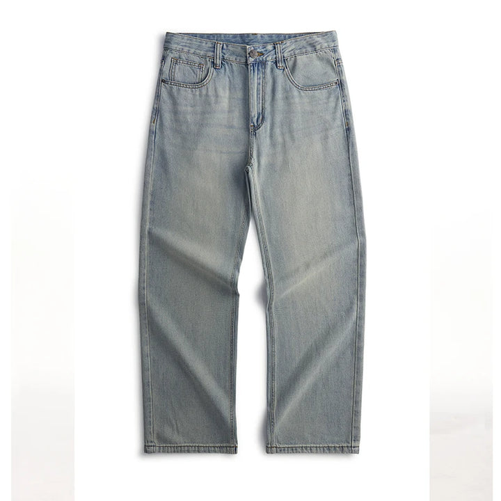 Men’s Relaxed Light-Wash Denim Jeans - Heston Manor