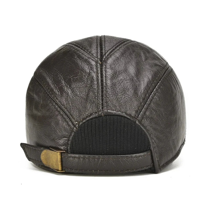 Leather Sports Cap - HESTON MANOR