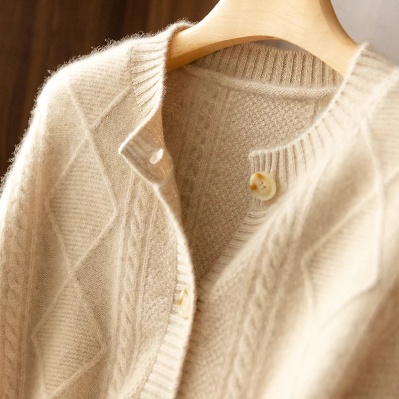 Cable Knit Cardigan - HESTON MANOR