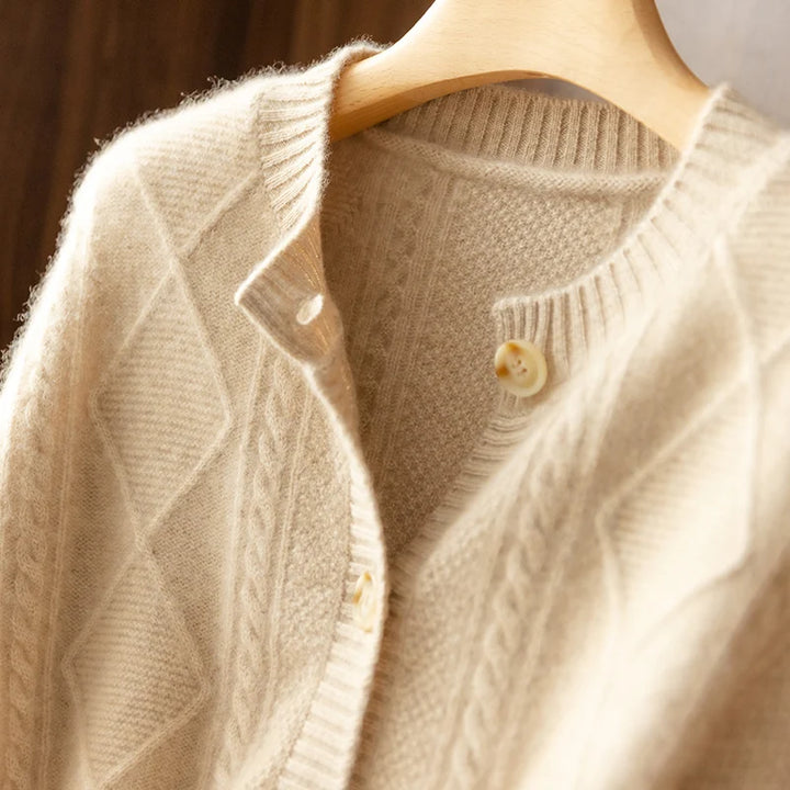 Cable Knit Cardigan - HESTON MANOR