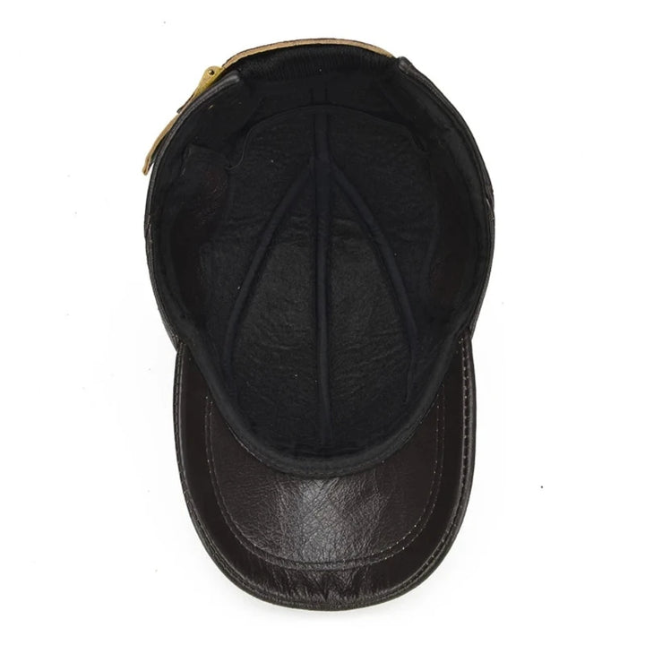 Leather Sports Cap - HESTON MANOR